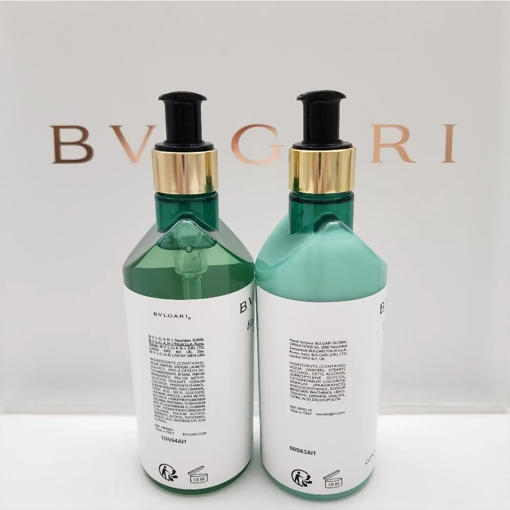 Bvlgari Shampoo and Hair Conditioner Green Tea New